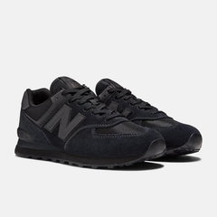 Women's Wide Fit New Balance ML574EVE Walking/Running Trainers - Exclusive - Black ENCAP