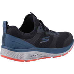 Men's Wide Fit Skechers 220102 GOrun Consistent Trainers - Black/Blue