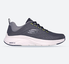 Men's Wide Fit Skechers 232626 Vapor Foam Varien Trainers - Navy/Grey