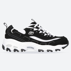 Women's Wide Fit Skechers 11930 D'Lites Biggest Fan Trainers