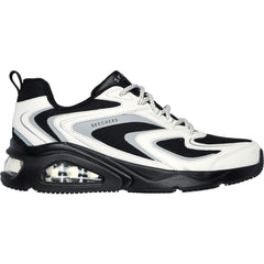 Women's Wide Fit Skechers 177424 Tres Air Uno Street Fl Air Trainers - Black/White