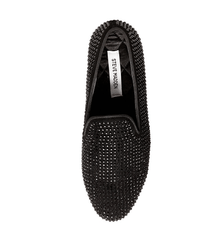 Caviarr Rhinestone Slip-On Loafers