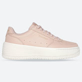 Women's Wide Fit Skechers 185110 Court Classics Grand 92 Be Lifted Trainers - Nude