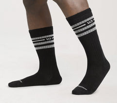 Vintage Stripe Cushioned Crew Socks