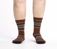 Multi Stripe Cushioned Micro Crew Socks