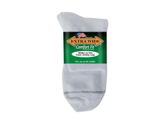 Mens Extra Wide 8600 Comfort Fit Athletic Quarter Top Socks