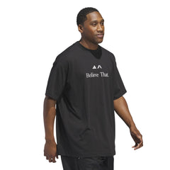 Adidas Men Anthony Edwards Believe T-Shirt Black JM7951
