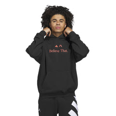 Adidas Men Anthony Edwards Believe That Hoodie Black