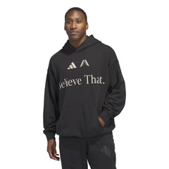 Adidas Men Anthony Edwards Believe That Hoodie Black JW4293