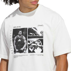 Adidas Men Anthony Edwards Tee White