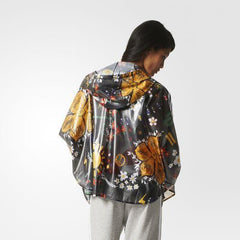 ADIDAS ORIGINALS ARTIST PONCHO RAIN JACKET BLACK WOMEN AO3160