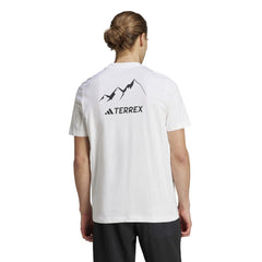 Adidas Outdoor Men Terrex Graphic MTN 2.0 Tee White IL2648