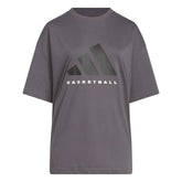 Adidas Unisex Adidas Basketball Tee Gray JC7834