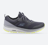 Men's Wide Fit Skechers 220102 GOrun Consistent Trainers - Charcoal/Lime