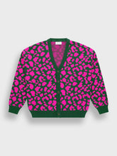 Arbor Antwerp Leopard Cardigan | Pink