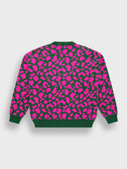 Arbor Antwerp Leopard Cardigan | Pink