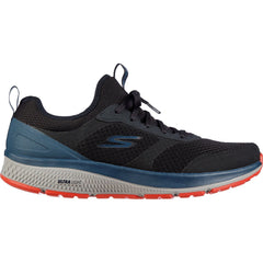 Men's Wide Fit Skechers 220102 GOrun Consistent Trainers - Black/Blue