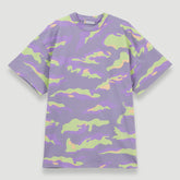 Bel-Air Athletics Men Camo Regular T-Shirt Emb Logo Lilac