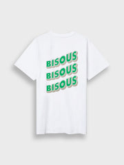 Bisous Skateboards Sonics T-Shirt | White/Green
