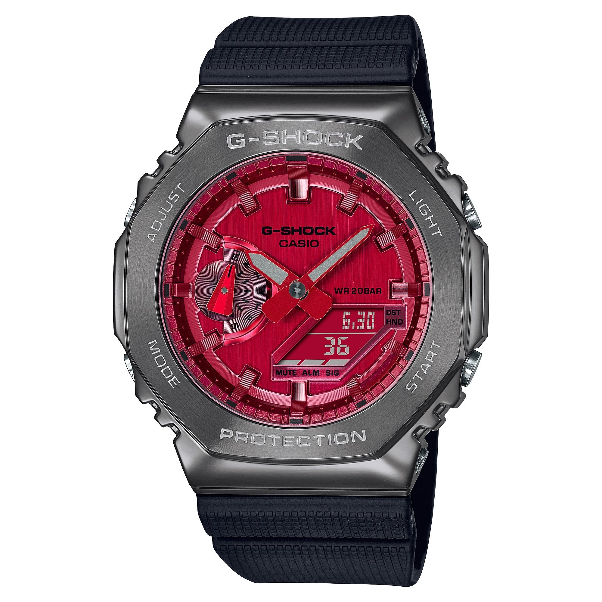 Casio G-Shock 2100 Black Red Grey GM2100B-4A