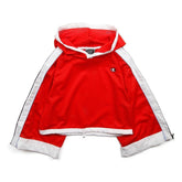 Champion Hooded Cropped Mesh Top Red Spark Women WL946-58M