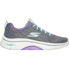Women's Wide Fit Skechers 125311 Go Walk Arch Fit 2.0 Vivid Trainers