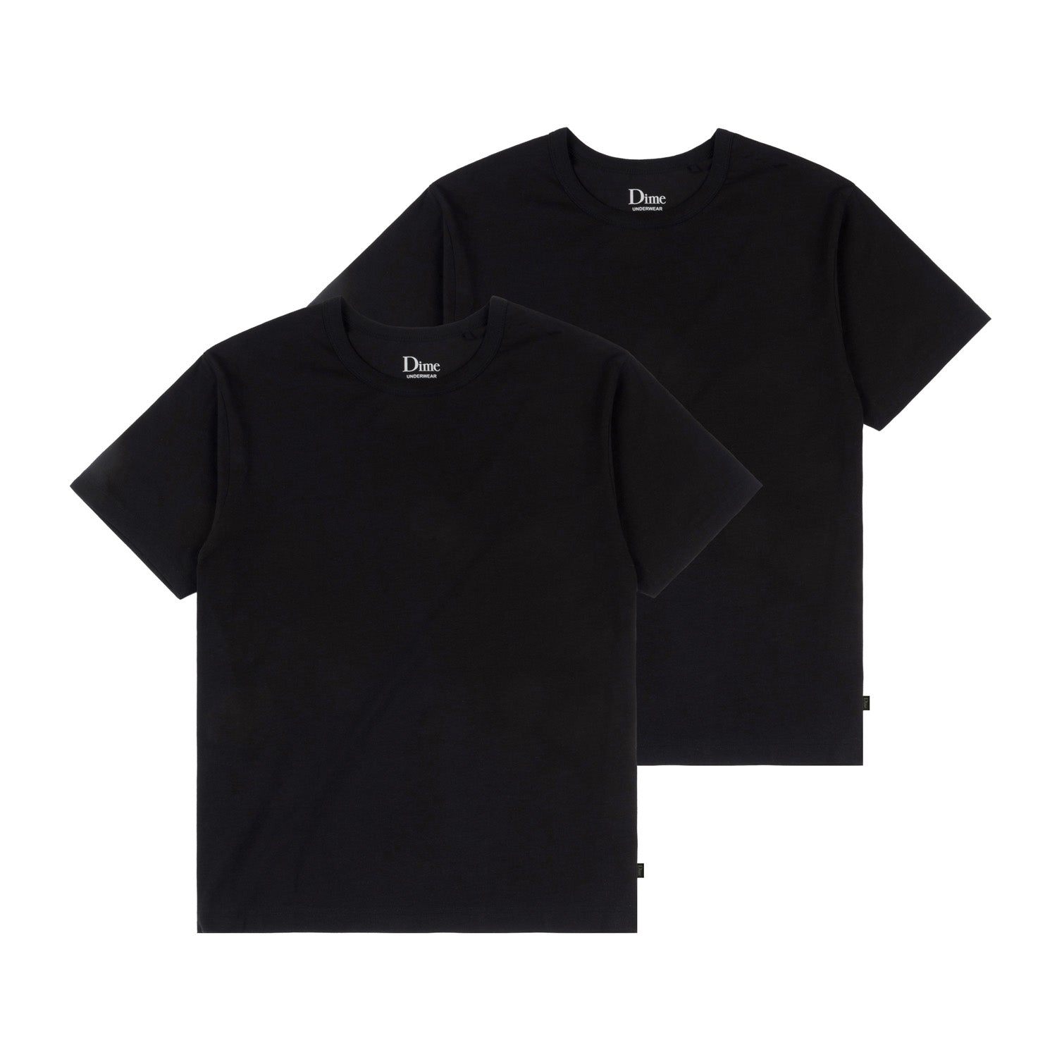 Dime Men Classic 2 Pack Undershirts Black