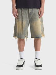 Don't Waste Culture Gaellor Denim Shorts | Pale Blue