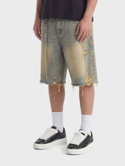 Don't Waste Culture Gaellor Denim Shorts | Pale Blue