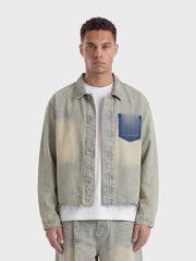 Don't Waste Culture Trenwyn Denim Overshirt | Sand Pale
