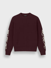 Don't Waste Culture Ionora Knitted Sweater | Burgundy