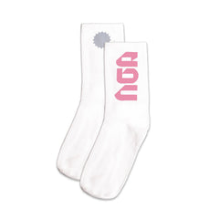 Everyday Better Club Performance Socks White Pink