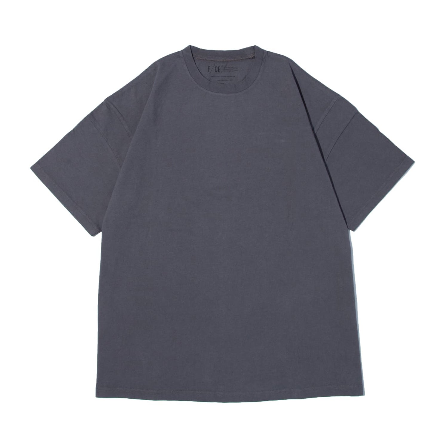 F/CE Men Natural Pigment Oversized Tee Charcoal