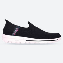 Women's Wide Fit Skechers 124799 Slip-ins Go Walk Travel Trainers