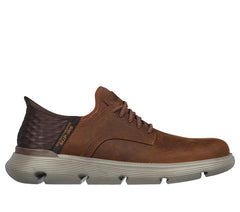 Men's Wide Fit Skechers 205046W Slip-ins Garza Gervin Trainers - Brown