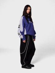 Grimey Race War Crewneck Sweater | Blue
