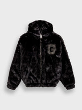 Grimey Royal Paw Faux Fur Jacket | Black