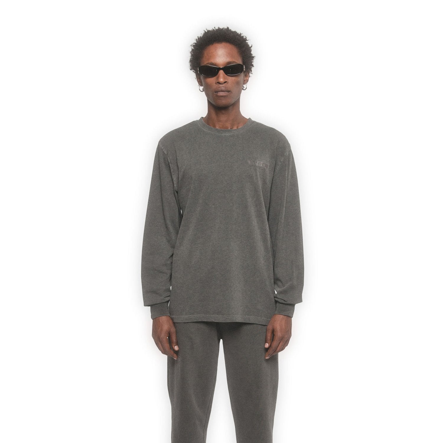 Han Kjøbenhavn Men Casual Long Sleeve Tee Dark Grey 20003