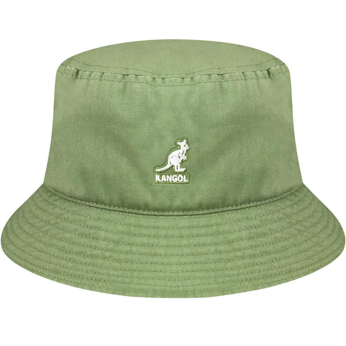 Kangol Washed Bucket Hat Oil Green