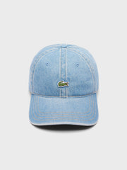 Lacoste Denim Cap | Light Blue