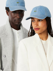 Lacoste Denim Cap | Light Blue