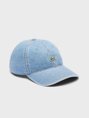 Lacoste Denim Cap | Light Blue