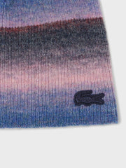 Lacoste Ombré Beanie | Blue/Pink