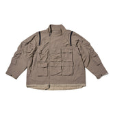 LAKH Double-way Detachable Vest Jacket Kahki