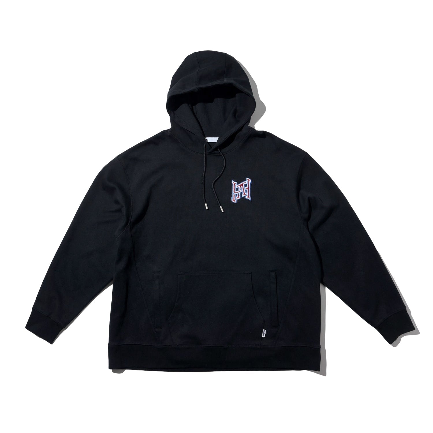 LAKH Embroidery Hooded Sweatshirt Black