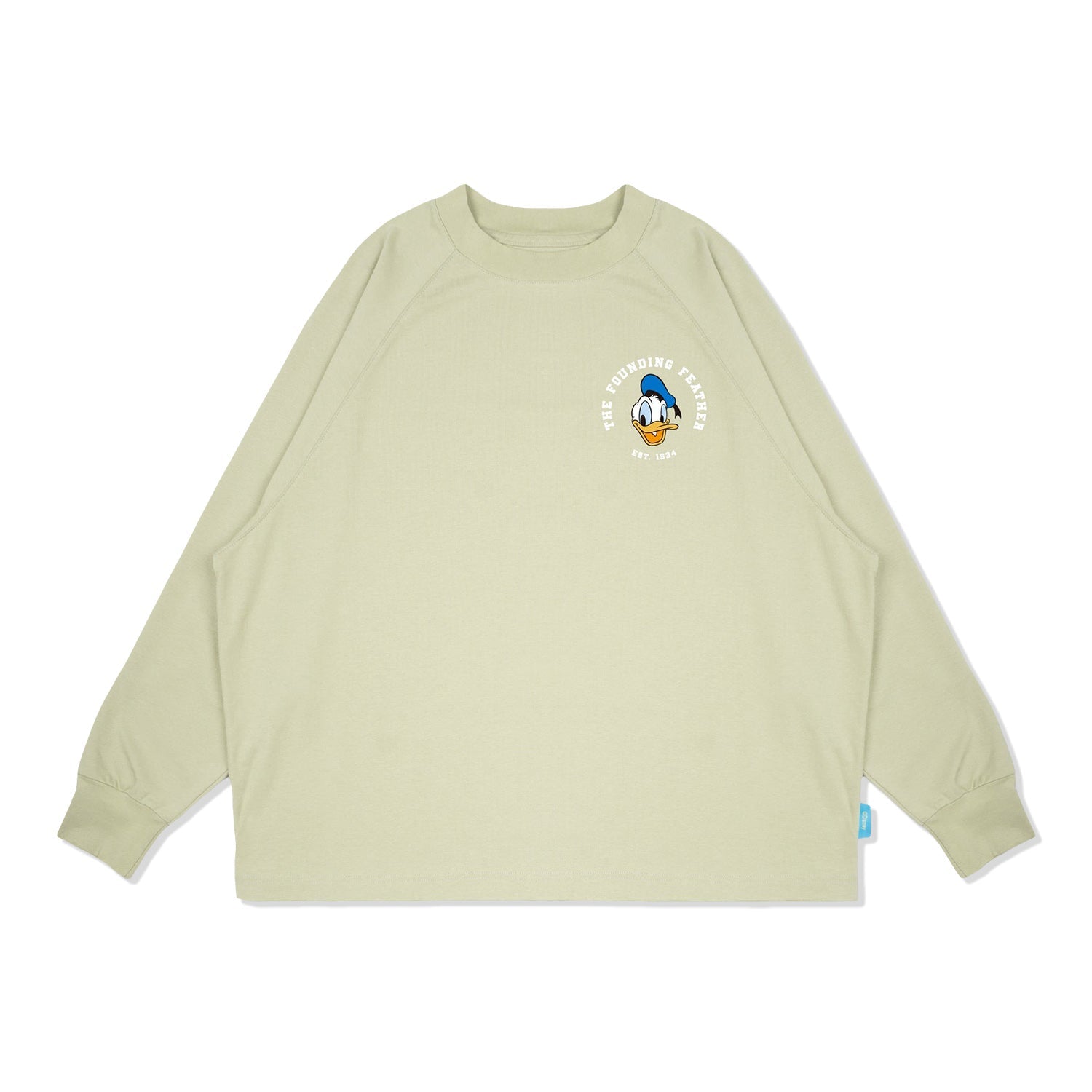 LAKH Men x URDU Donald Duck Long Tee Olive