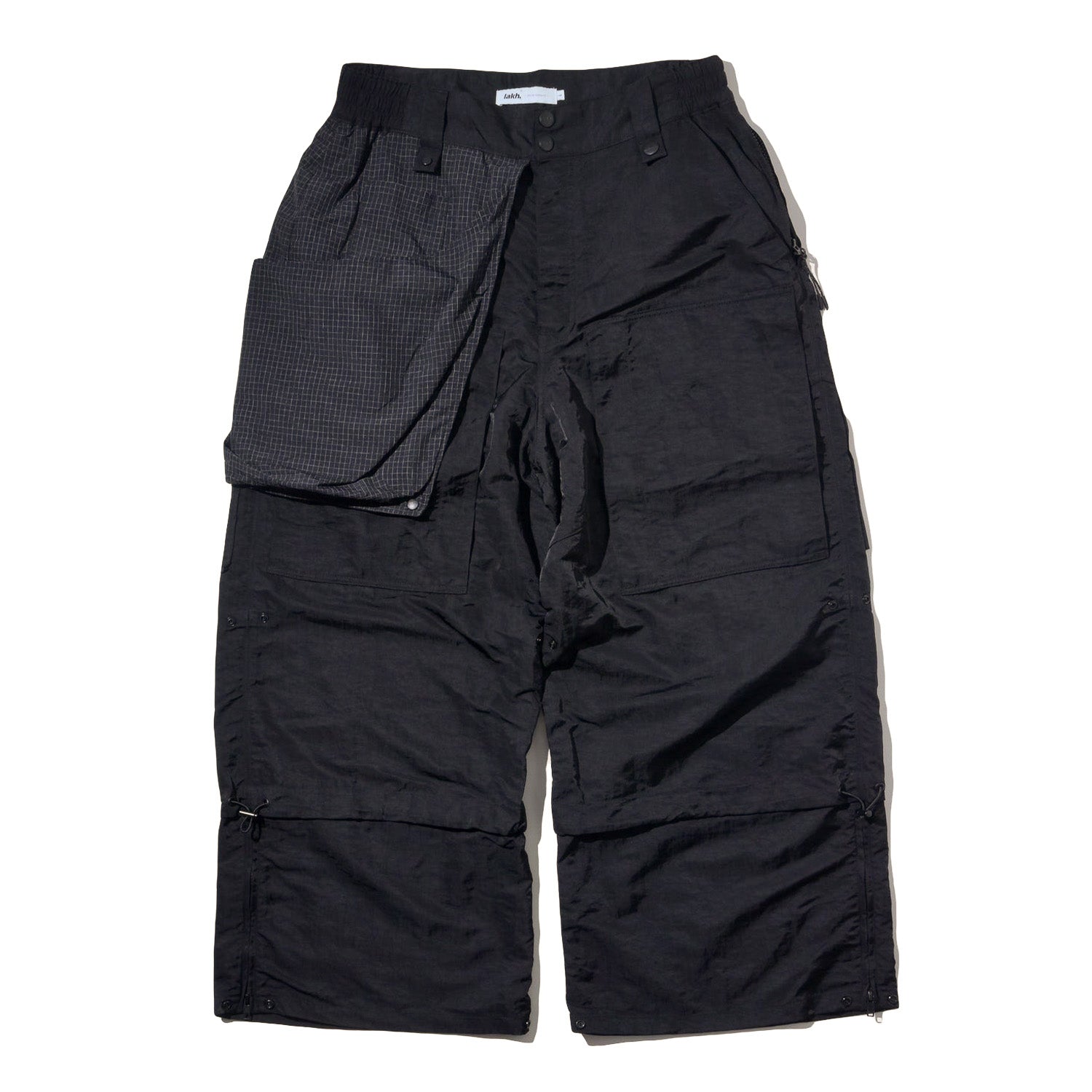 LAKH Reformed Heli-Crew Flared Pants Black