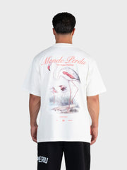 Le Monde Perdu Greater Flamingo T-Shirt | Ecru