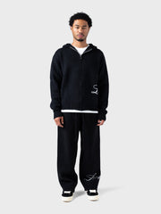 Lumi3re Knitted Pants | Black