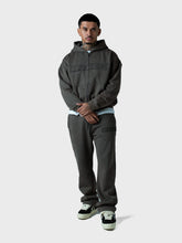 Lumi3re Logo Zipper Tracksuit | Washed Dark Grey